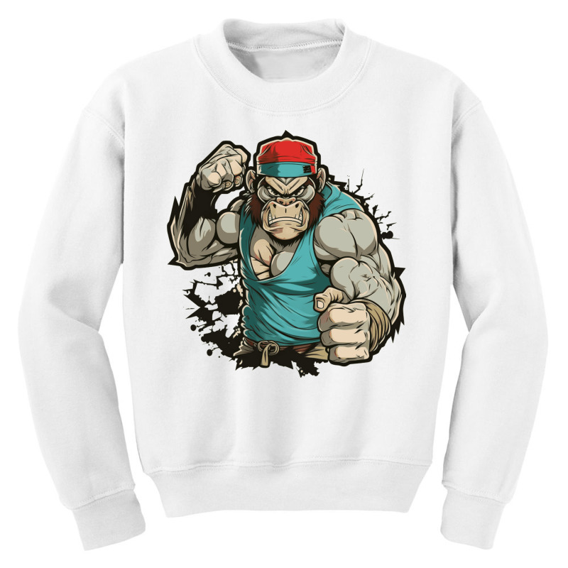 Monkey Master Angry Youth Sweatshirt by Charlottet100 | Artistshot