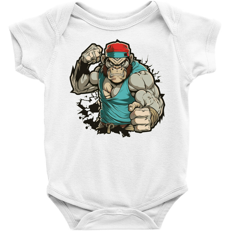 Monkey Master Angry Baby Bodysuit by Charlottet100 | Artistshot