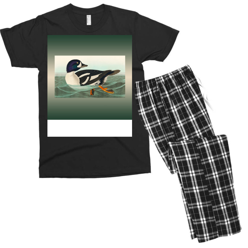 Common Goldeneye Duck Birder Antique Look Birding Men's T-shirt Pajama Set | Artistshot