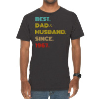 Best Dad Husband Since 1967 Fathers Day Gifts Vintage T-shirt | Artistshot