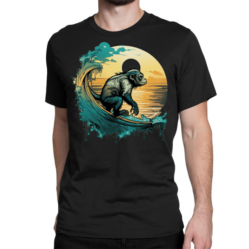 Monkey Ocean Sea Classic T-shirt by ZoritaStrong290 | Artistshot