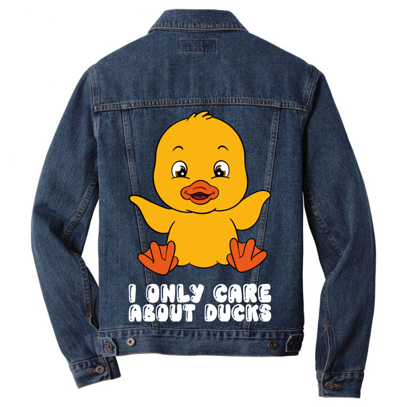 Funny Duck Graphic Travel Men Denim Jacket | Artistshot