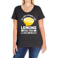 Lemon Life Fruit Lemonade Lemon Juice Sour (3) Ladies Curvy T-shirt | Artistshot