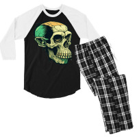 Monkey Skull Men's 3/4 Sleeve Pajama Set | Artistshot