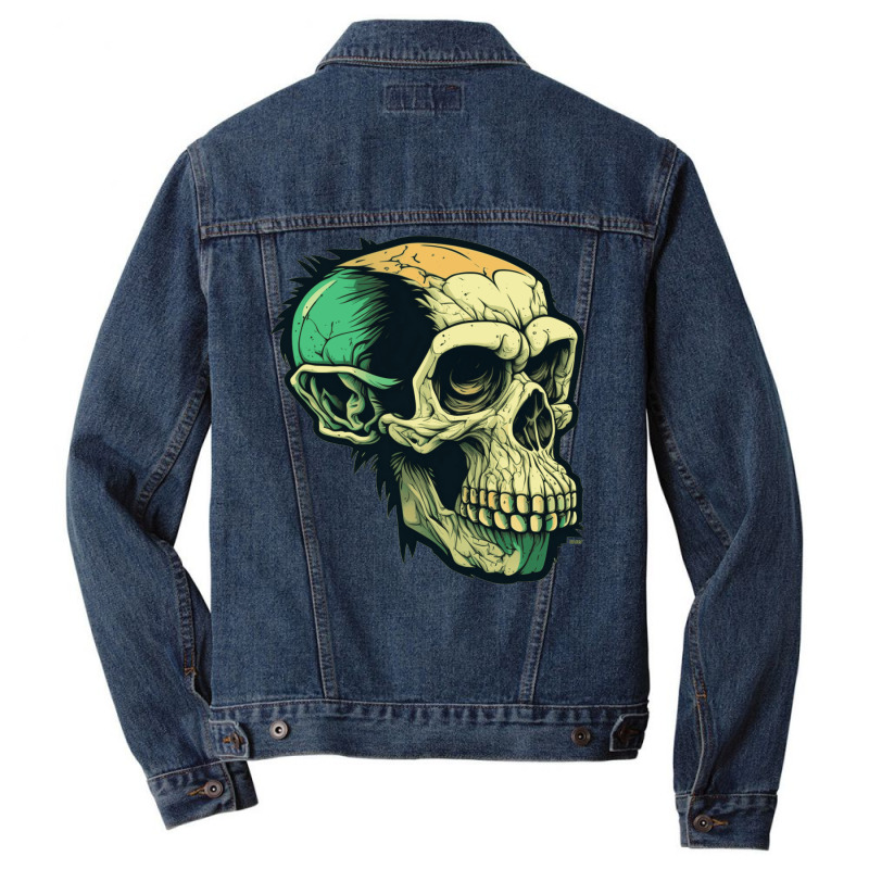 Monkey Skull Men Denim Jacket by ZoritaStrong290 | Artistshot