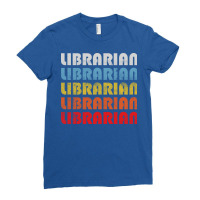 Librarian Gift Retro Design Perfect Present For Mo Ladies Fitted T-shirt | Artistshot