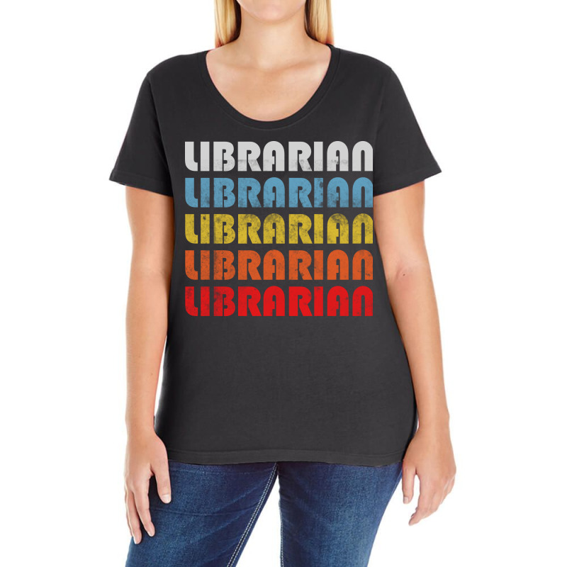 Librarian Gift Retro Design Perfect Present For Mo Ladies Curvy T-Shirt by iveryamnnj | Artistshot