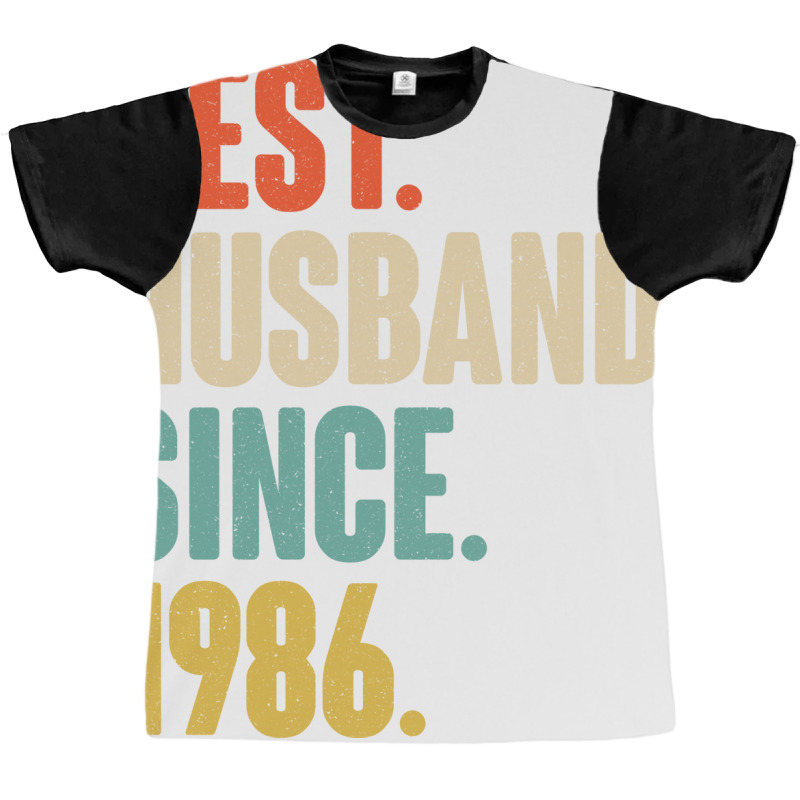 34th Wedding Anniversary Gift For Husband 34 Years Graphic T-shirt by azapogosw | Artistshot