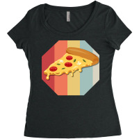 Slice Of Pizza Bistro Margarita Salami Cheese Fast Women's Triblend Scoop T-shirt | Artistshot