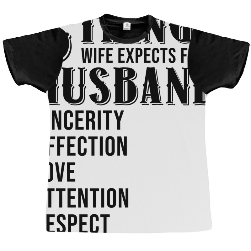 6 Things Wife Expects From Husband Funny Valentine Graphic T-shirt by soyefkettieu | Artistshot