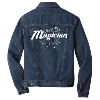 Magician Lettering Magic Illusion Trick Boy Men Denim Jacket | Artistshot