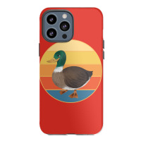 Cute Duck Vintage Retro Sunset Animal Lover Design Iphone 13 Pro Max Case | Artistshot