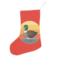 Cute Duck Vintage Retro Sunset Animal Lover Design Holiday Stocking | Artistshot