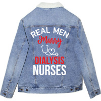 Dialysis Nurse Husband Gift Retro Unisex Sherpa-lined Denim Jacket | Artistshot