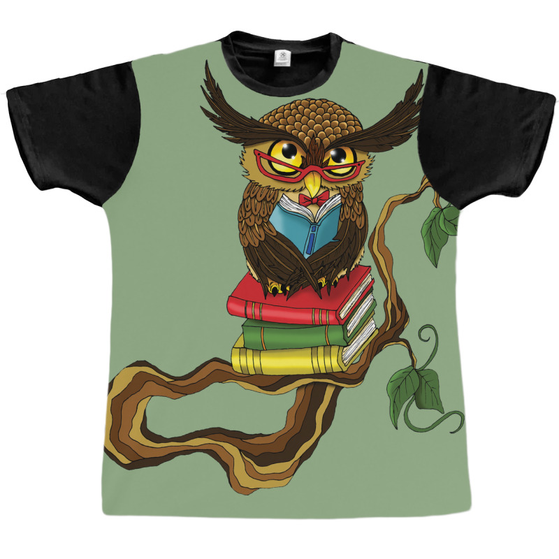 Mr Books Owl Trending Graphic T-shirt by zekrinatorer | Artistshot