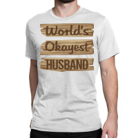 Wooden Sign Husband Yellow Classic T-shirt | Artistshot