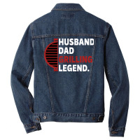 Husband Dad Grilling Legend Aesthetic Men Denim Jacket | Artistshot