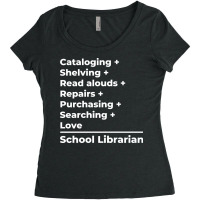 School Librarian Equation Hippie Women's Triblend Scoop T-shirt | Artistshot