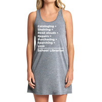 School Librarian Equation Hippie Tank Dress | Artistshot