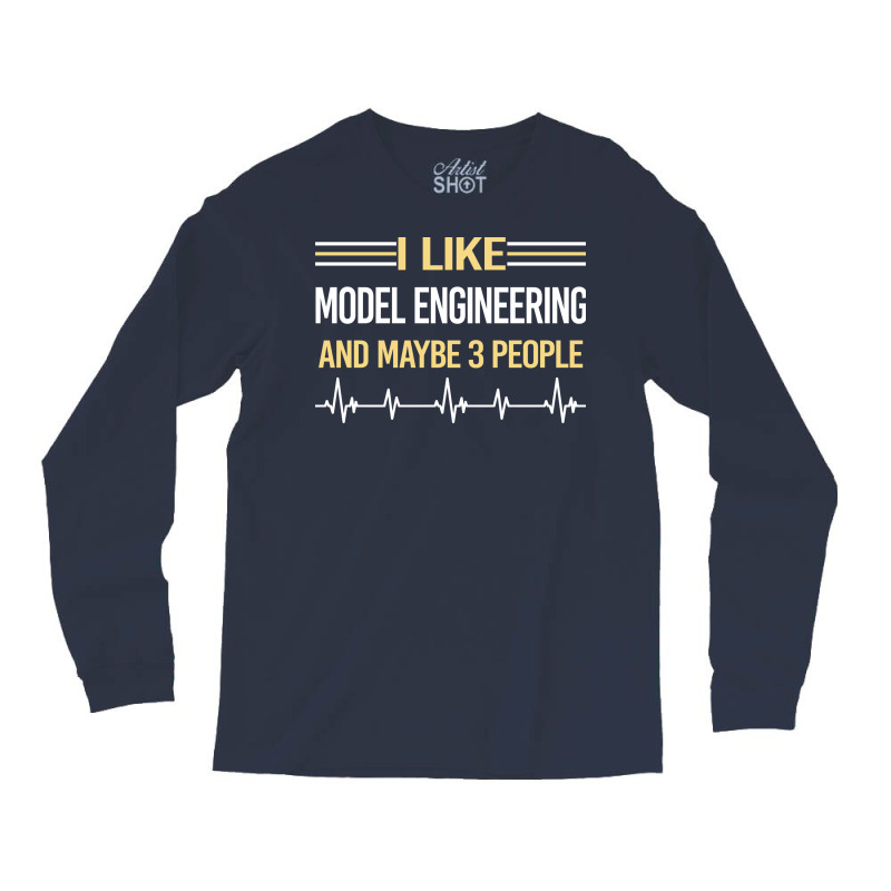 3 People Model Engineering Engineer Nostalgia Long Sleeve Shirts | Artistshot