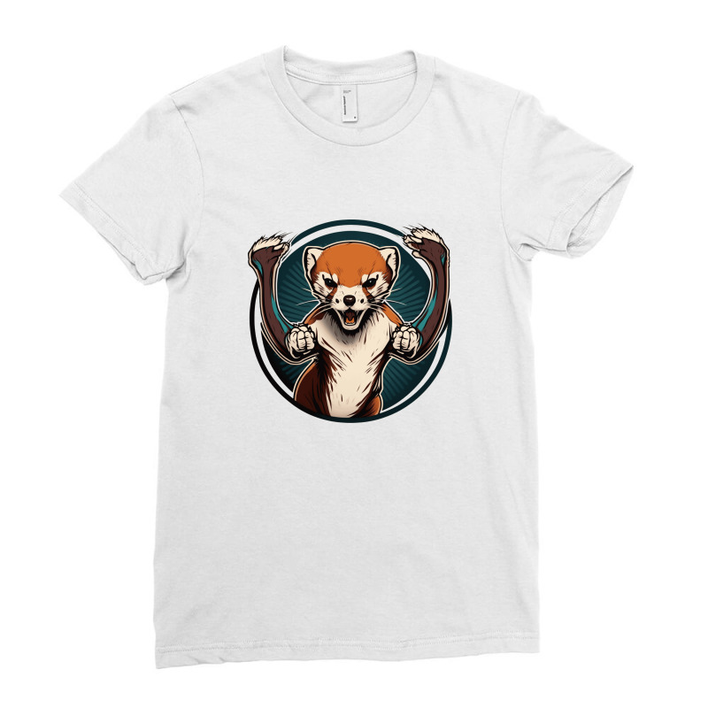 Weasel Angry Ladies Fitted T-Shirt by Tobiasoey18 | Artistshot