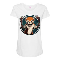 Weasel Angry Maternity Scoop Neck T-shirt | Artistshot