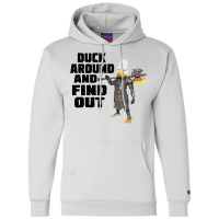 Duck Around Find Out Vintage Champion Hoodie | Artistshot