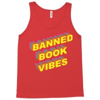 Banned Book Vibes Vintage Rainbow Funny Tank Top | Artistshot