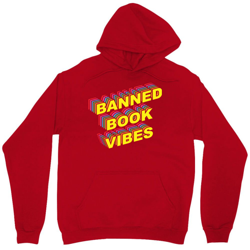 Banned Book Vibes Vintage Rainbow Funny Unisex Hoodie by alheklupsm | Artistshot