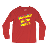 Banned Book Vibes Vintage Rainbow Funny Long Sleeve Shirts | Artistshot