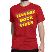 Banned Book Vibes Vintage Rainbow Funny Classic T-shirt | Artistshot