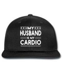 Women My Husband Is My Cardio Funny Gym Working Ou Printed Hat | Artistshot