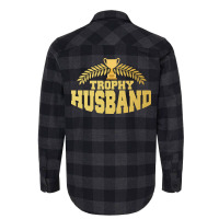 Cute Funny Trophy Husband Proud Wife Blue Flannel Shirt | Artistshot