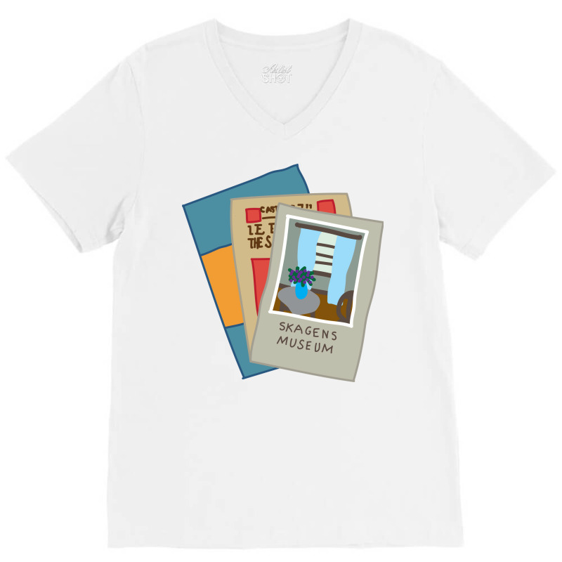 Books Aesthetic Gift V-Neck Tee by alheklupsm | Artistshot