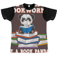 Bookworm Funny Reading Book Panda Reader Stars Graphic T-shirt | Artistshot