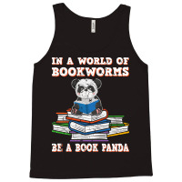 Bookworm Funny Reading Book Panda Reader Stars Tank Top | Artistshot