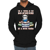 Bookworm Funny Reading Book Panda Reader Stars Lightweight Hoodie | Artistshot