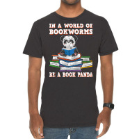 Bookworm Funny Reading Book Panda Reader Stars Vintage T-shirt | Artistshot