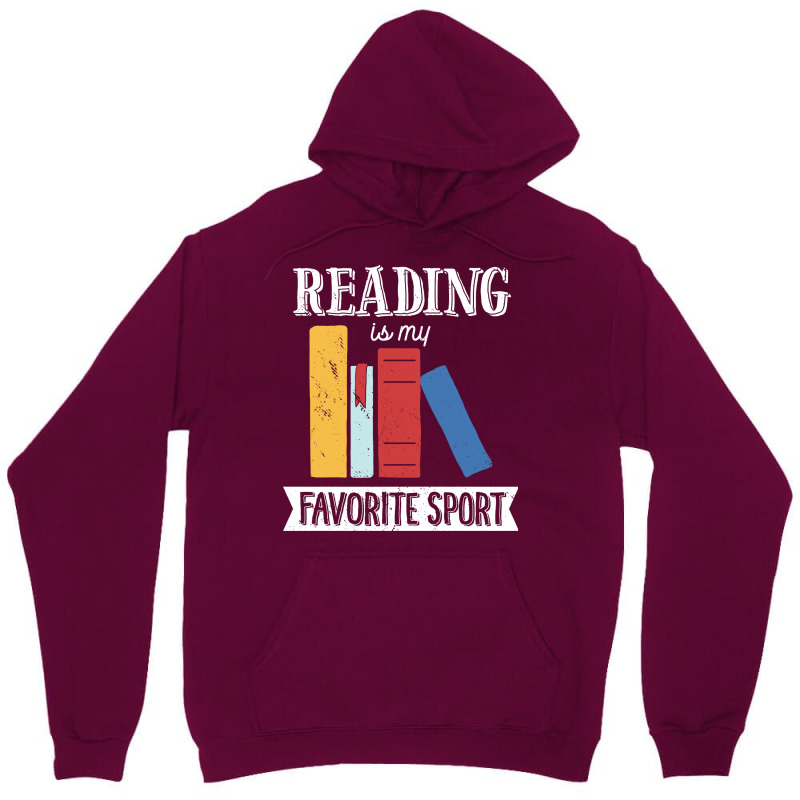 Book Lover  Reading Is My Favorite Sport Reader Re Unisex Hoodie | Artistshot