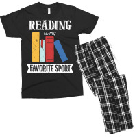 Book Lover  Reading Is My Favorite Sport Reader Re Men's T-shirt Pajama Set | Artistshot