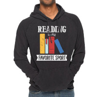 Book Lover  Reading Is My Favorite Sport Reader Re Vintage Hoodie | Artistshot