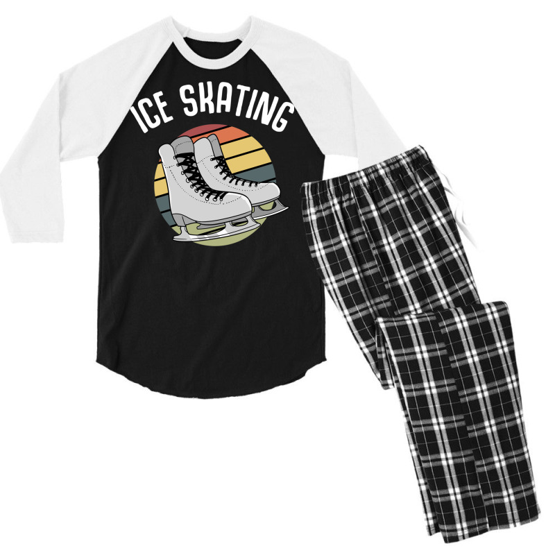 Figure Skating Ice Dance Ice Skating Ice Rink Men's 3/4 Sleeve Pajama Set by ChuArt. | Artistshot