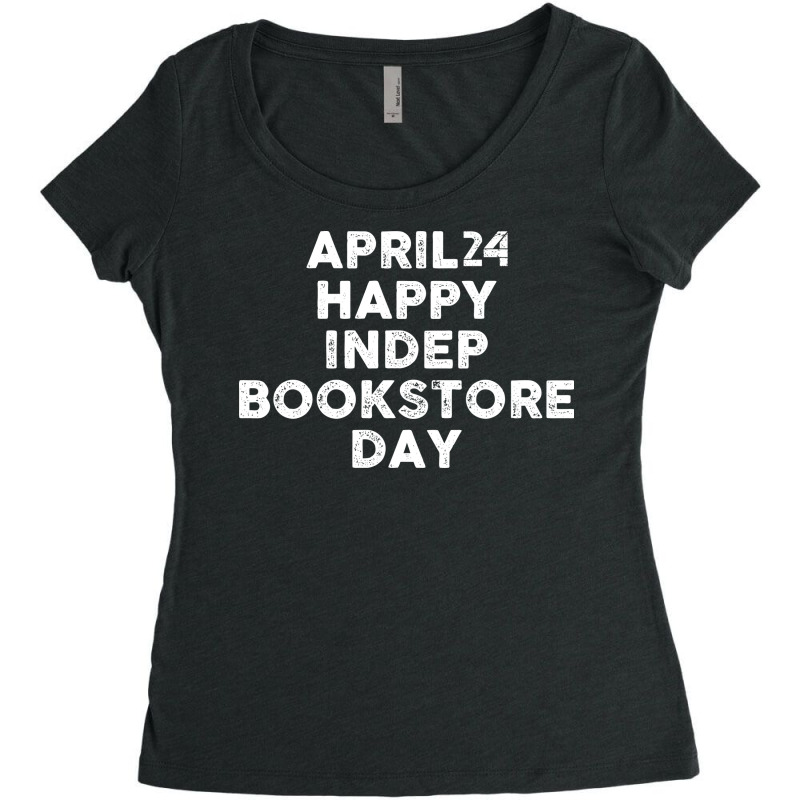 Independent Bookstore Day Aesthetic Women's Triblend Scoop T-shirt by parukonumy | Artistshot