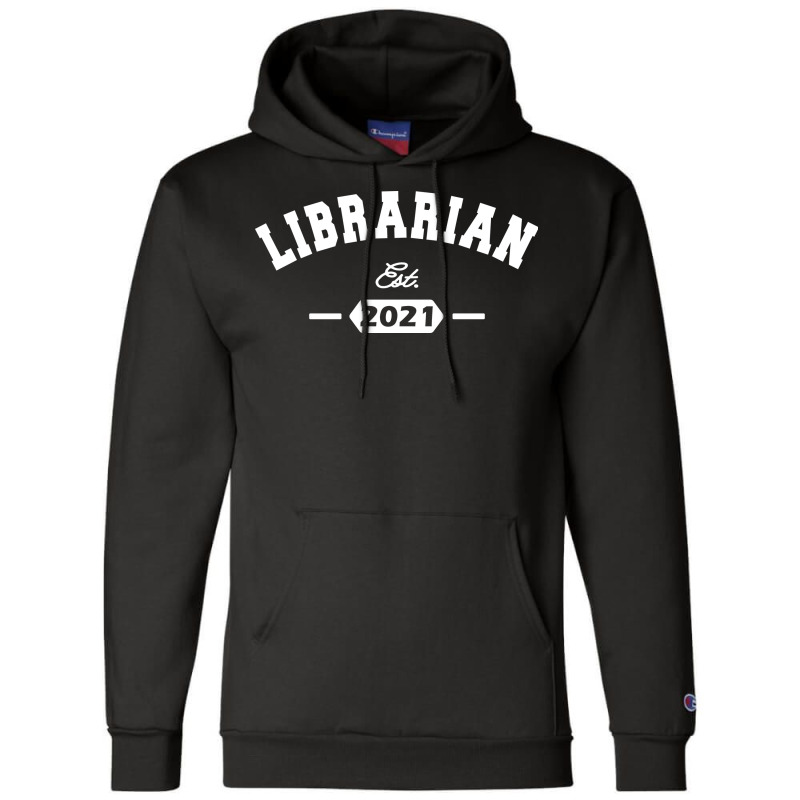 Librarian Est 2021 Hipster Champion Hoodie | Artistshot