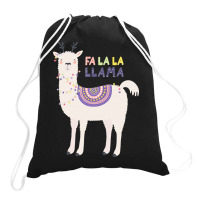 Llama T  Shirt Fa La La L L A M A T  Shirt Drawstring Bags | Artistshot