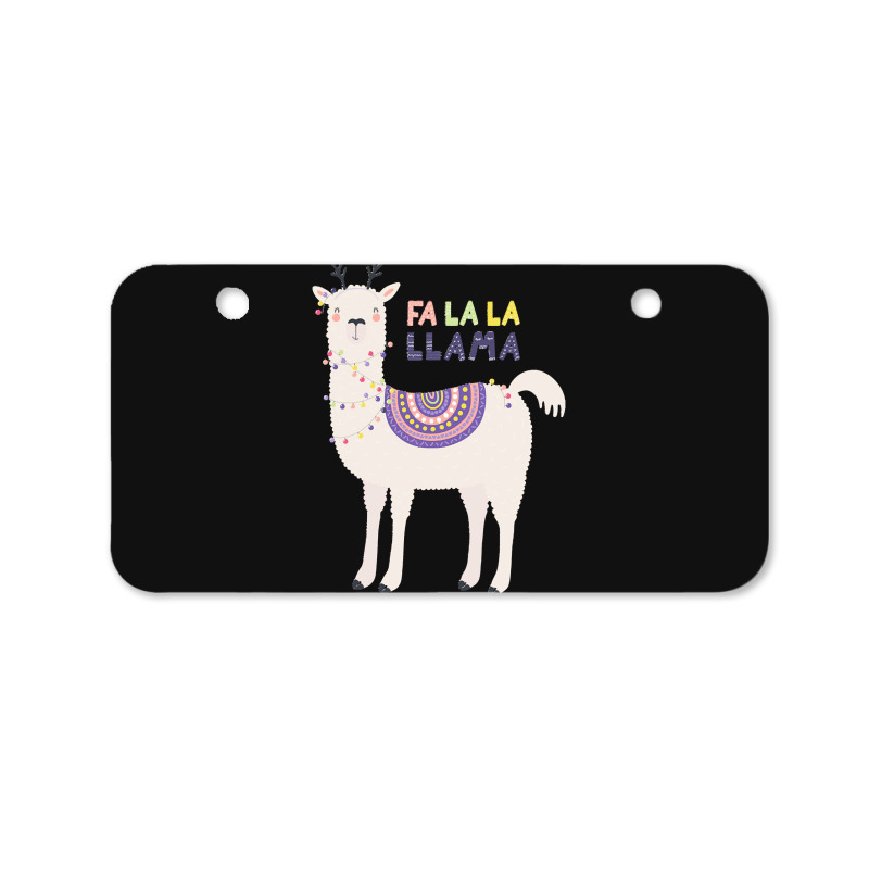 Llama T  Shirt Fa La La L L A M A T  Shirt Bicycle License Plate | Artistshot