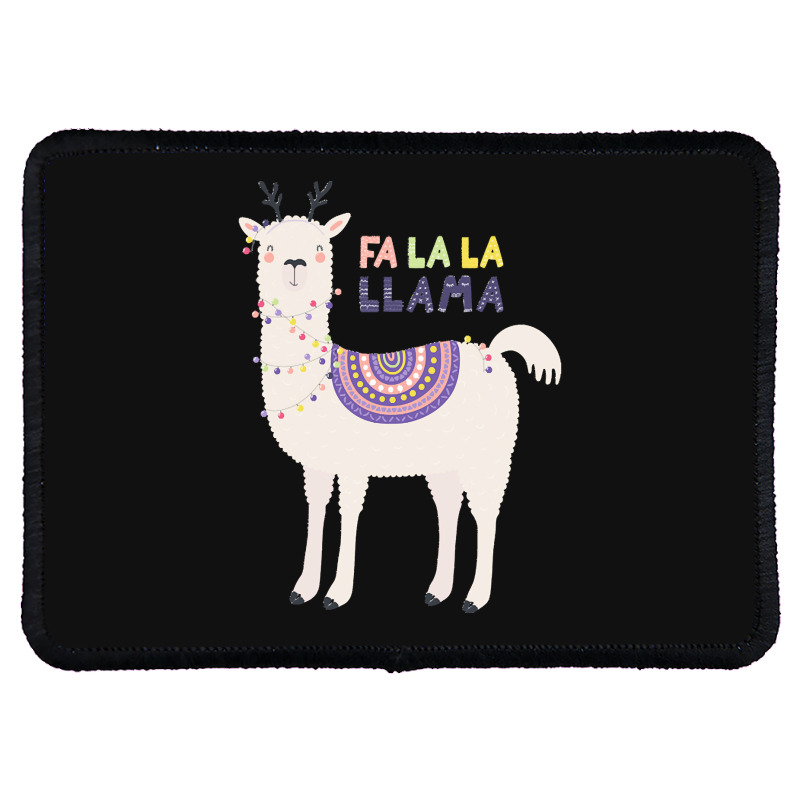 Llama T  Shirt Fa La La L L A M A T  Shirt Rectangle Patch | Artistshot