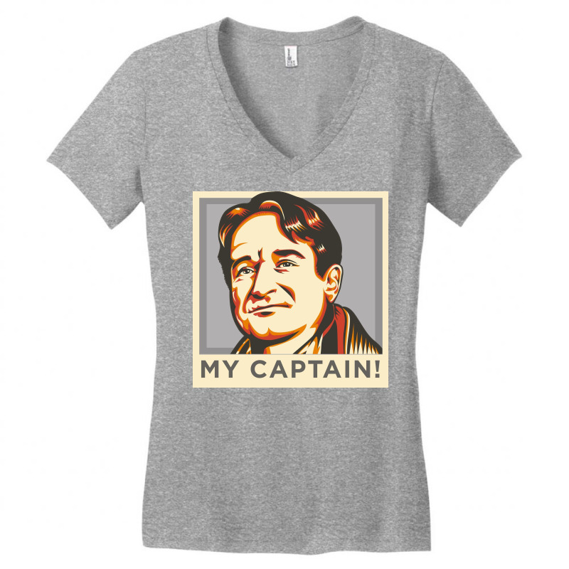 My Captain! Dead Poets Society Women's V-Neck T-Shirt by leonmolea | Artistshot