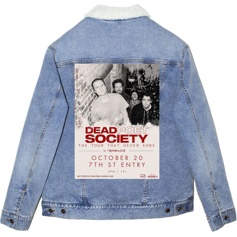 Retro Tour Dead Poets Society Unisex Sherpa-lined Denim Jacket | Artistshot