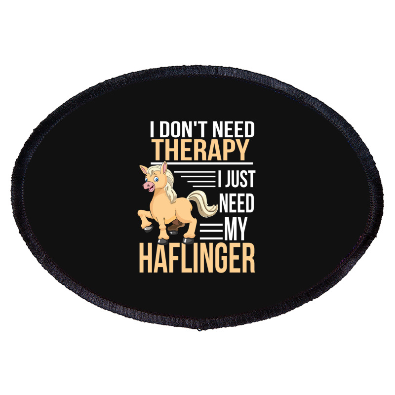 Haflinger Horse Gift For Horses Riding   Riders On Oval Patch | Artistshot